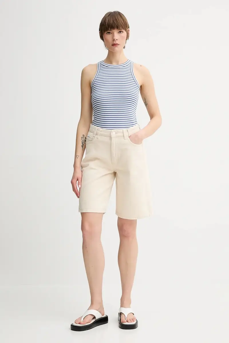 Marc O'Polo Polo Donna Beige 3123087 miniatura 2