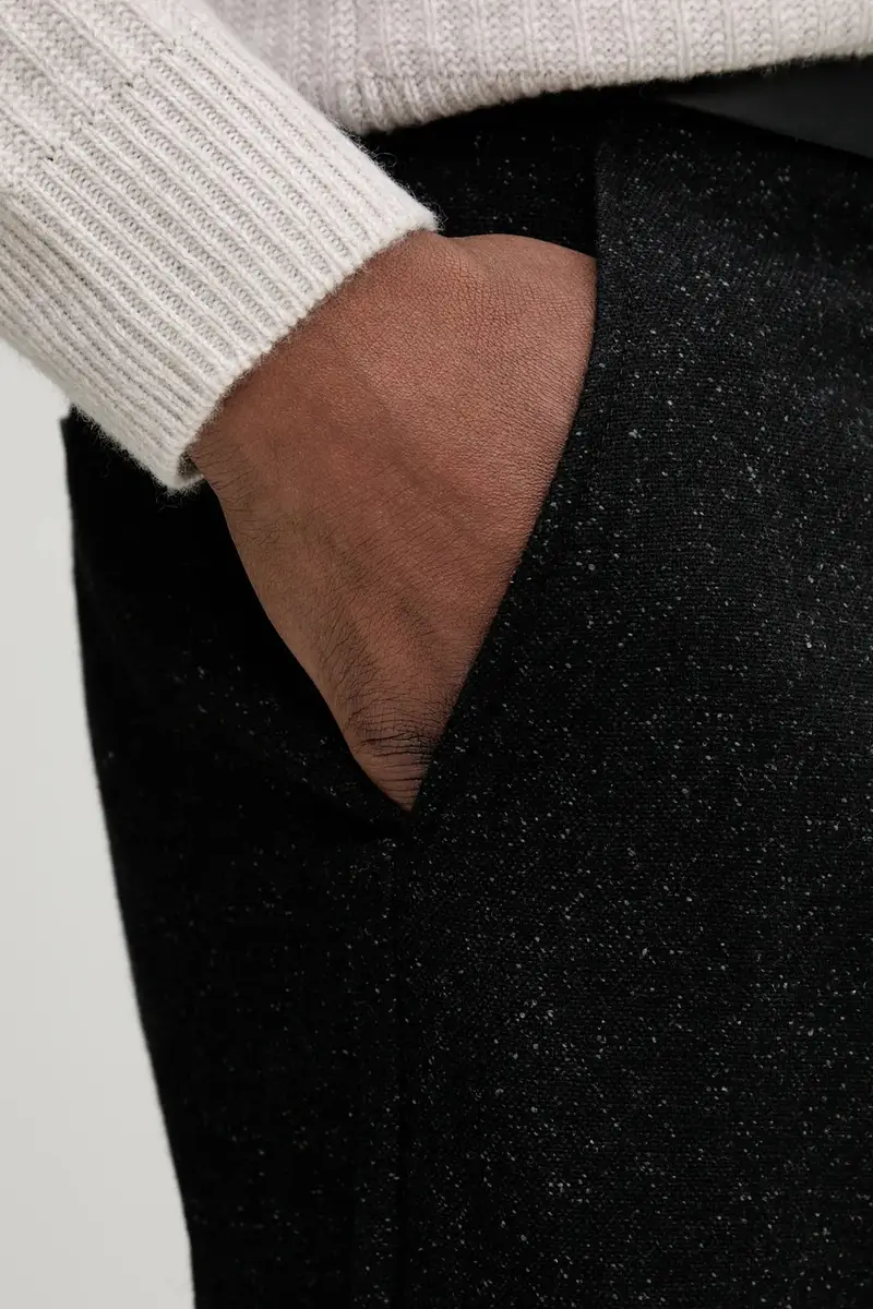 pantaloni con lana colore nero 529017010198 miniatura 4