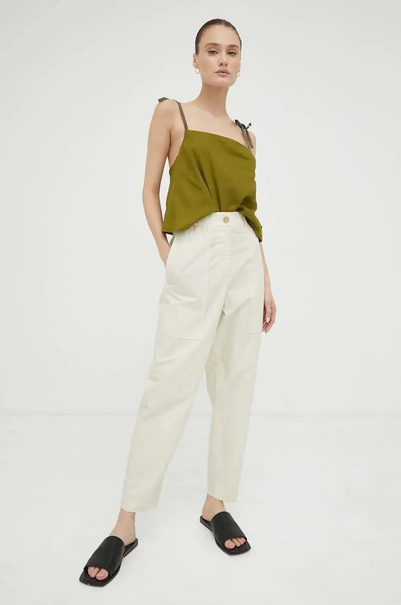 pantaloni donna Beige