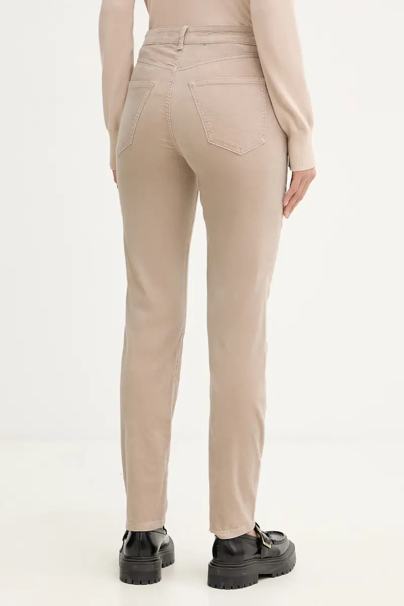 pantaloni donna colore beige 511096811111 miniatura 3
