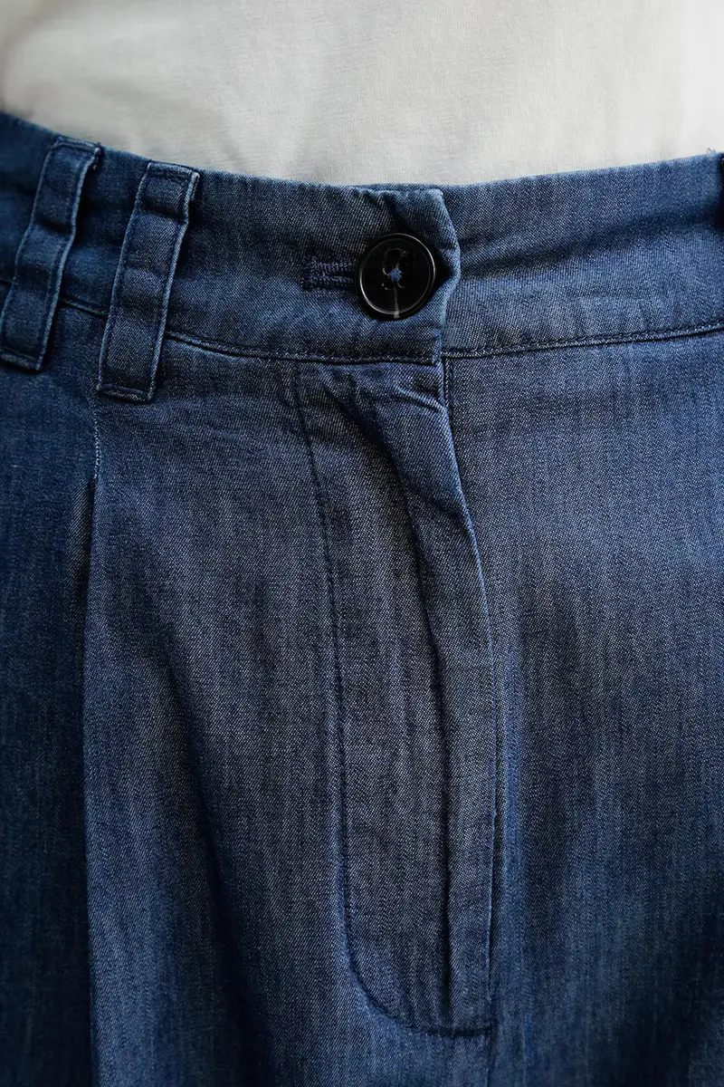 pantaloni donna colore blu 506089110123 miniatura 4