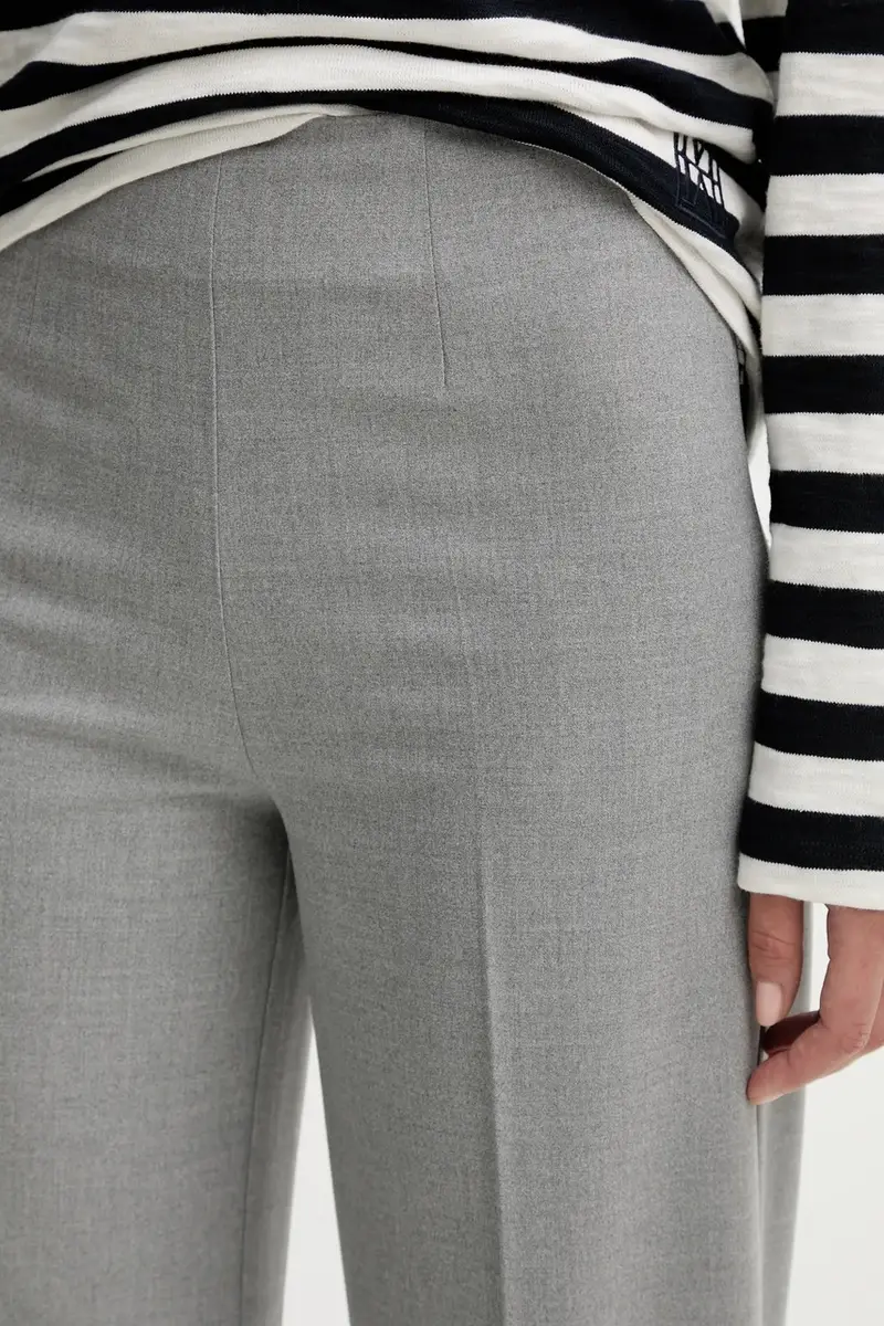 pantaloni donna colore grigio M08015710423 miniatura 4