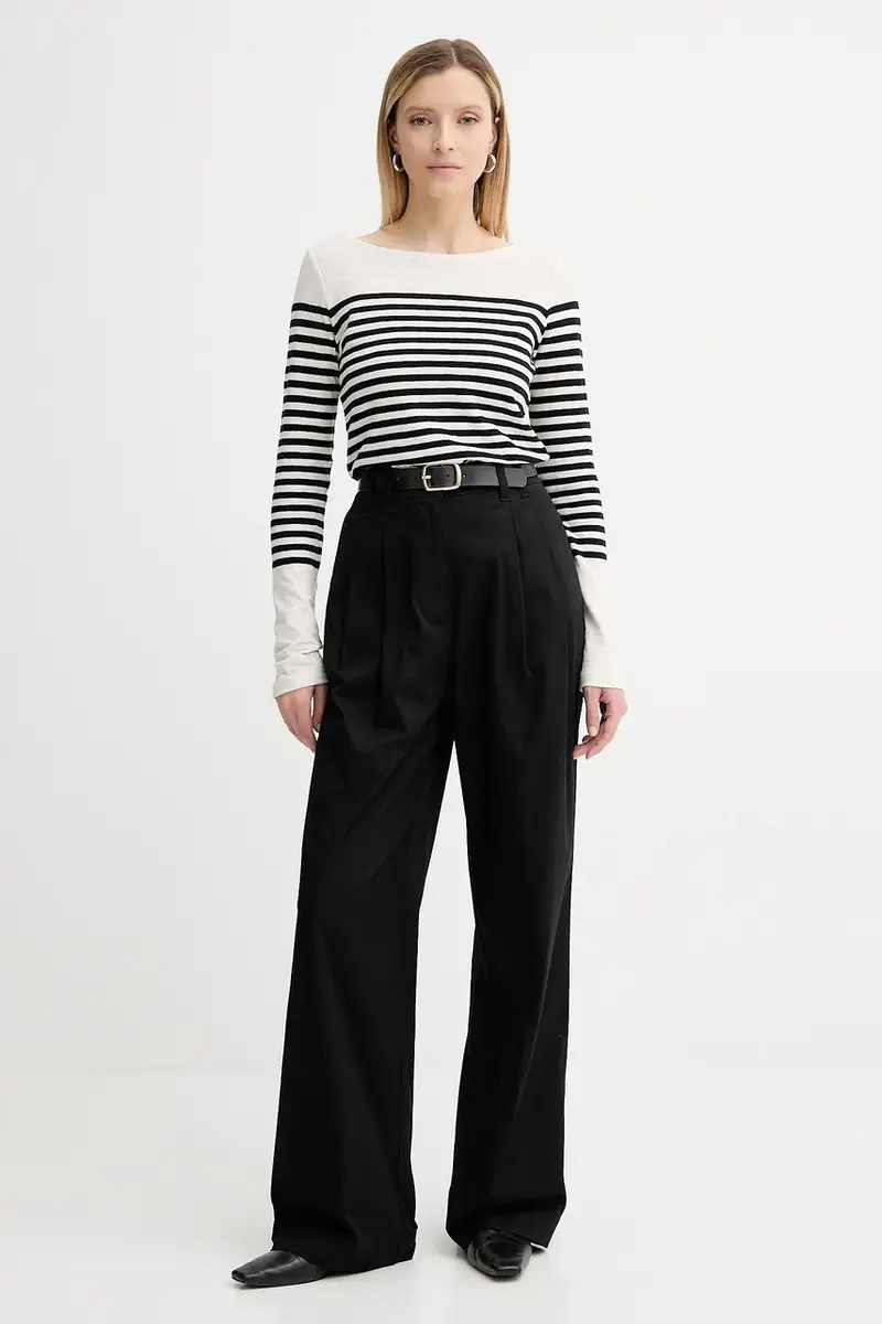 pantaloni donna colore nero 506034110105 miniatura 2