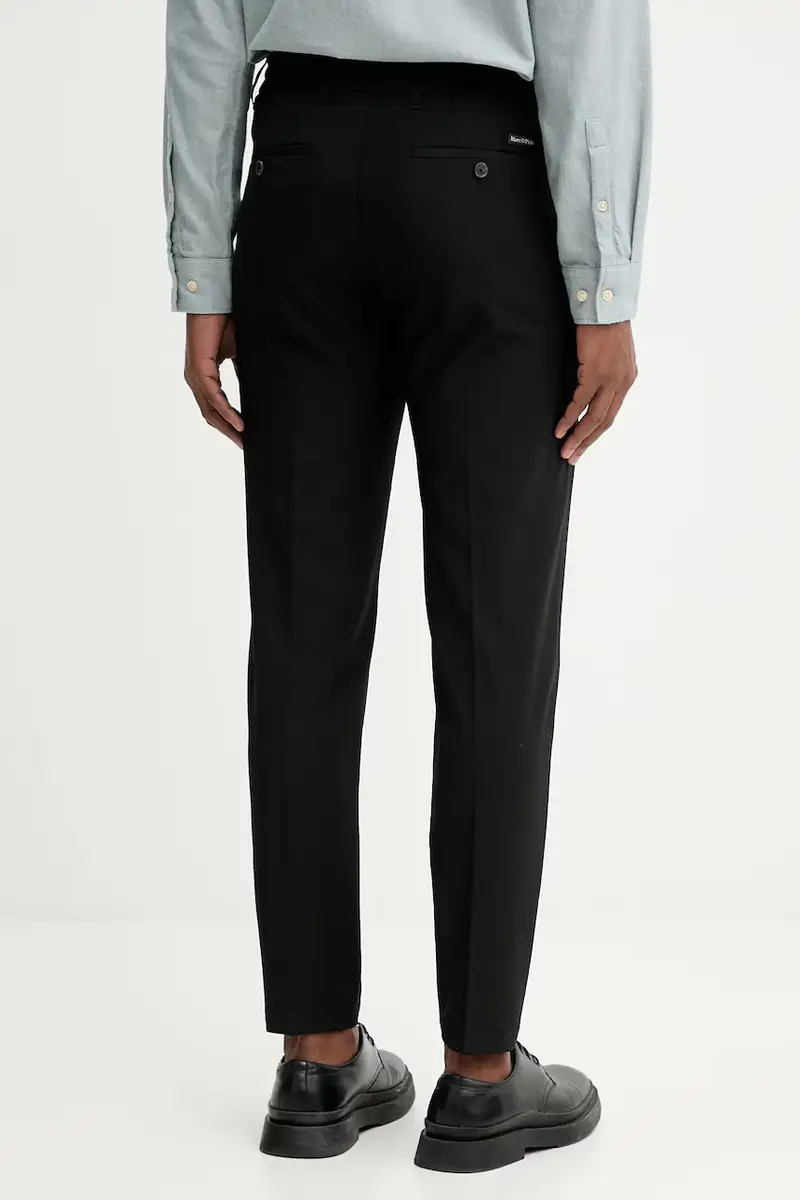 pantaloni in misto lana uomo colore nero 530021410102 miniatura 3