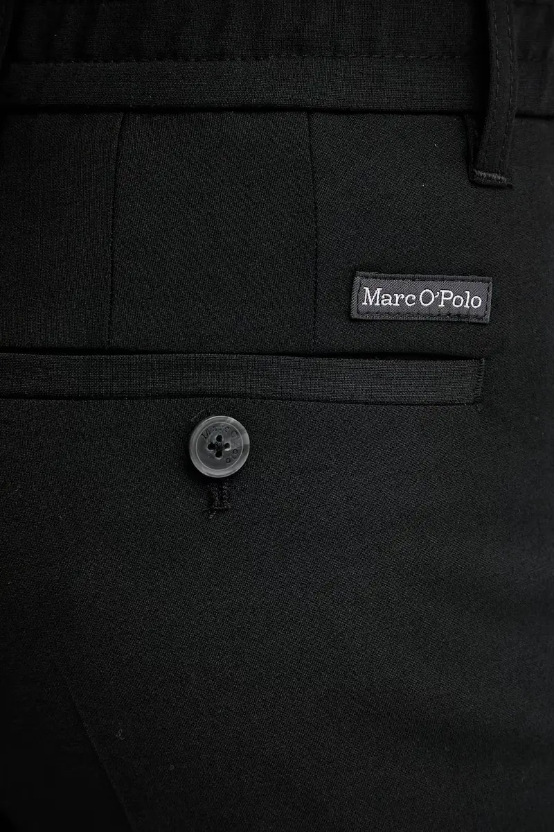 pantaloni in misto lana uomo colore nero 530021410102 miniatura 4