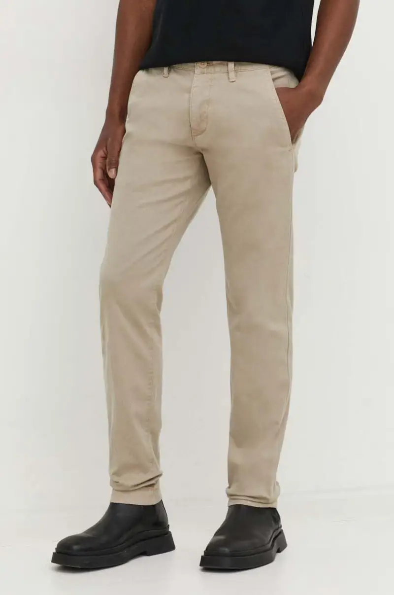 pantaloni uomo colore blu navy Beige