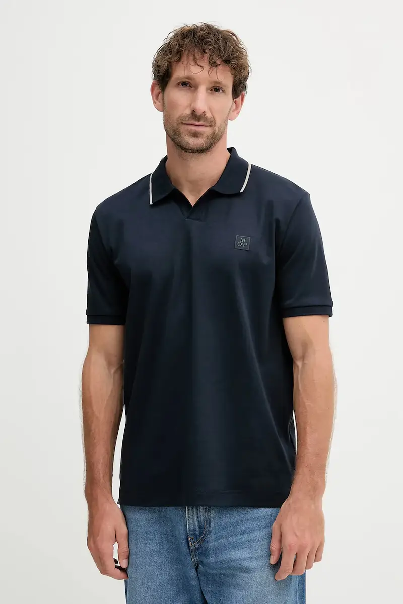 polo in cotone colore blu navy 526203453080