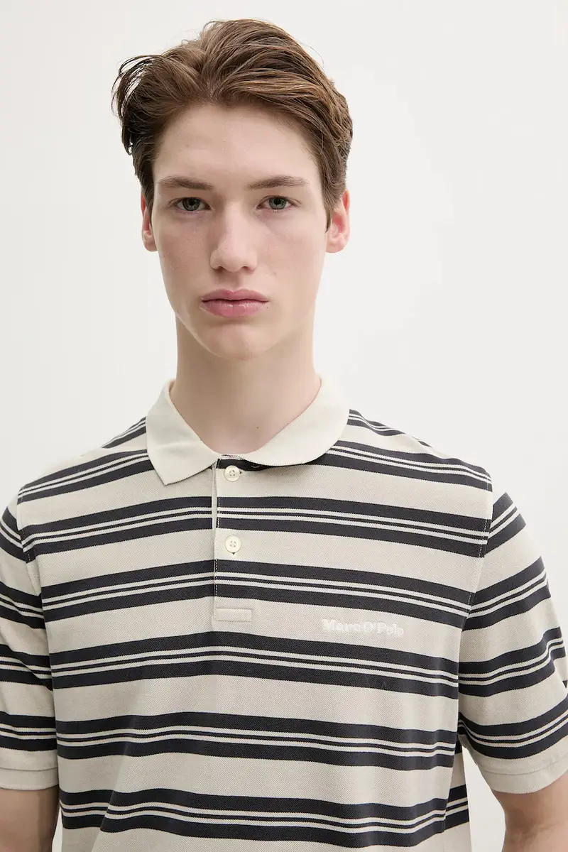 Marc O'Polo Polo Uomo Beige 3292046 miniatura 4