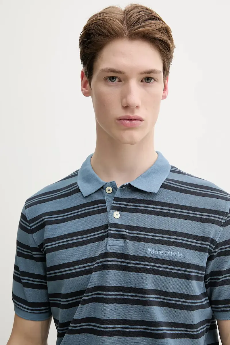 Marc O'Polo Polo Uomo Blu 3312449 miniatura 4
