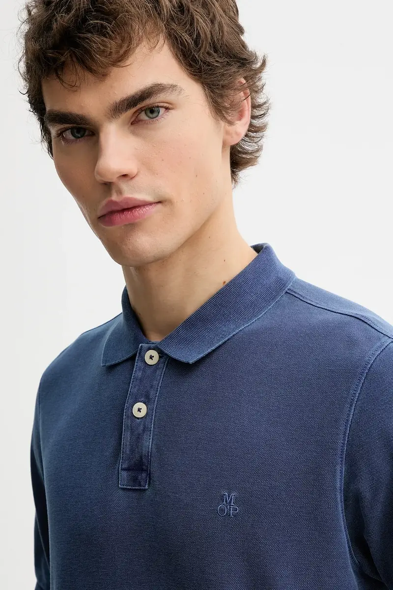 Marc O'Polo Polo Uomo Blu 3841503 miniatura 4