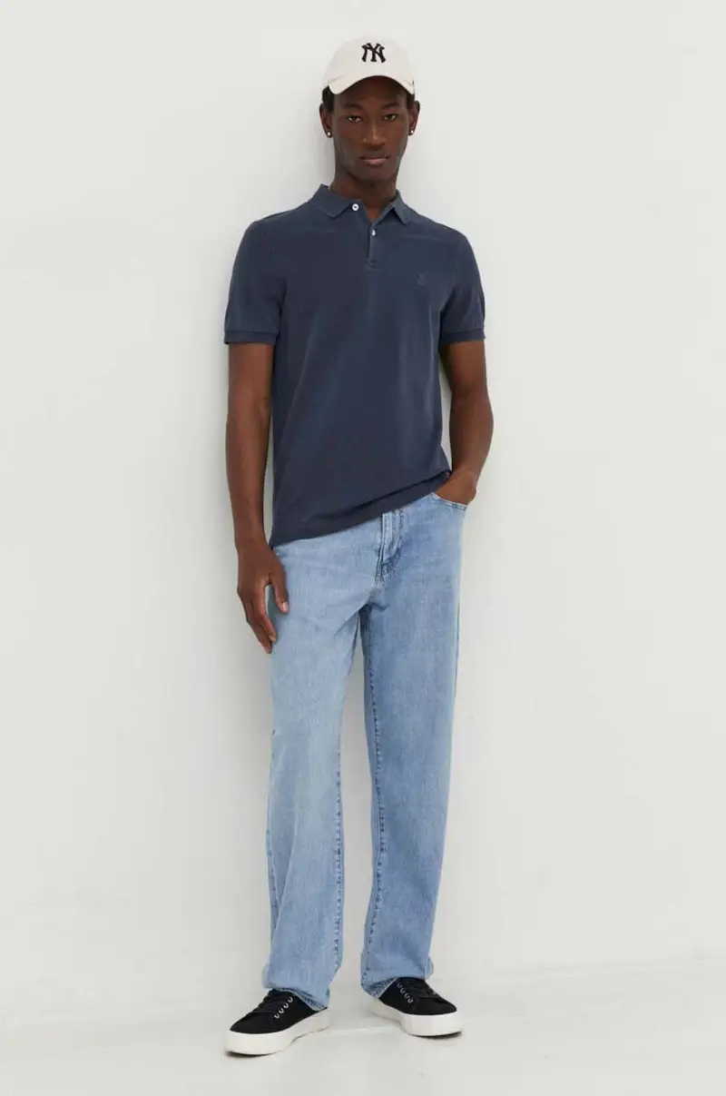 Marc O'Polo Polo Uomo Blu 3245785 miniatura 2