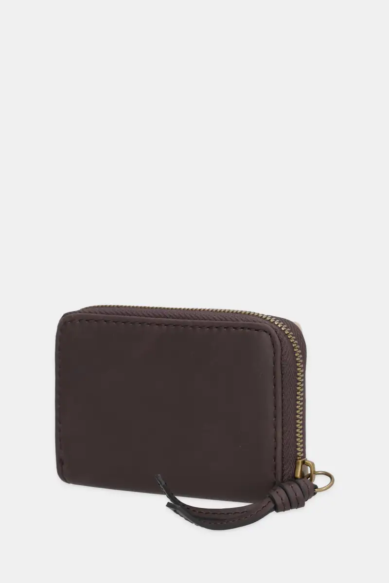 portafoglio in pelle Marrone miniatura 2