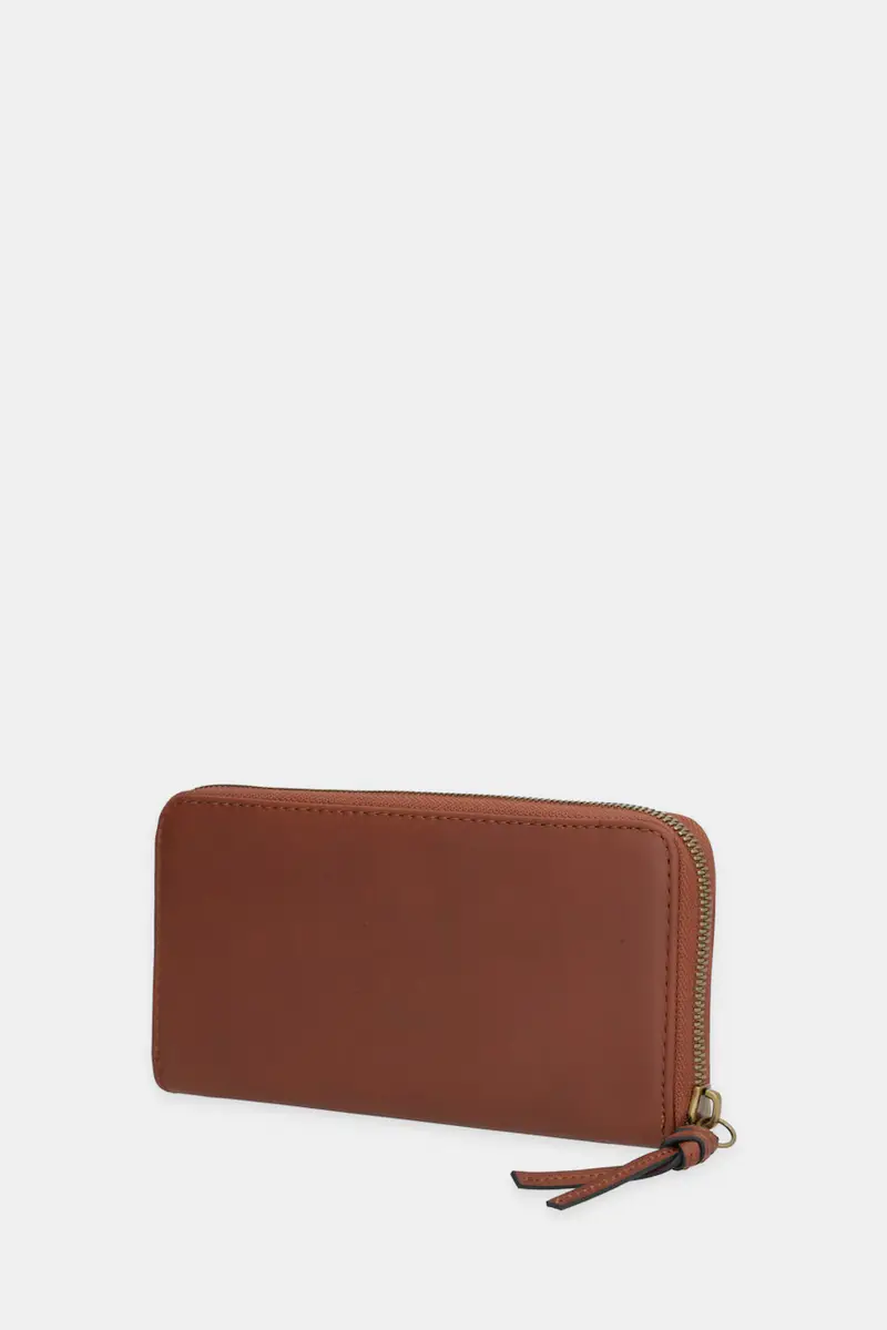 portafoglio in pelle Marrone miniatura 2