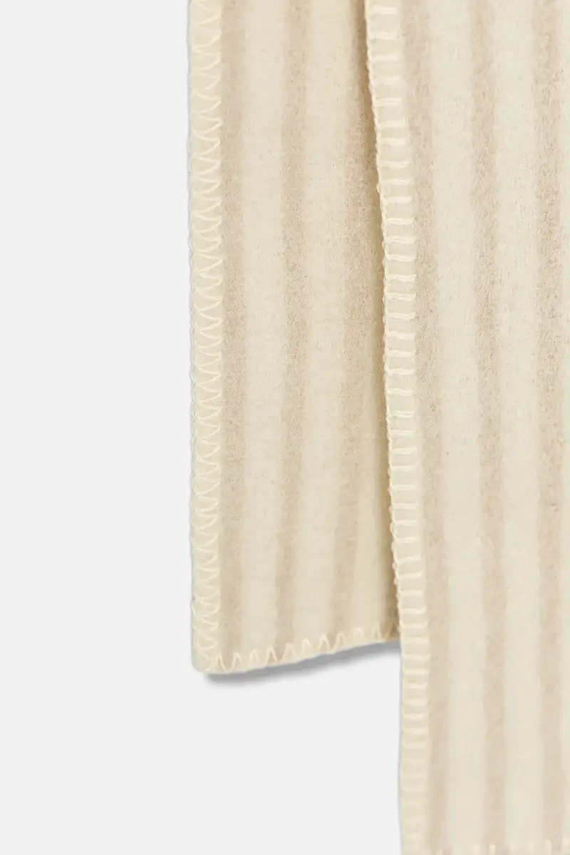 scialle con lana Beige miniatura 3