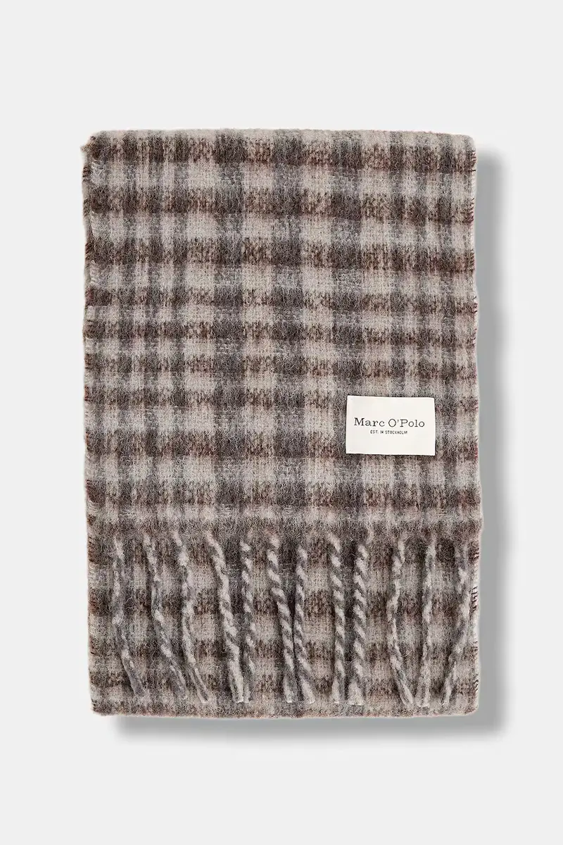 scialle con lana colore marrone 510811302225 miniatura 2