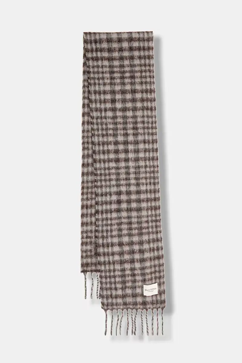 scialle con lana colore marrone 510811302225