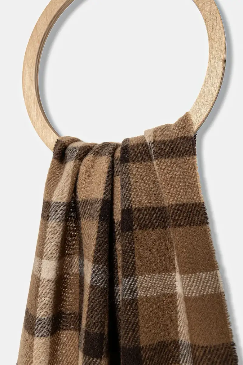 sciarpa in lana Marrone miniatura 2