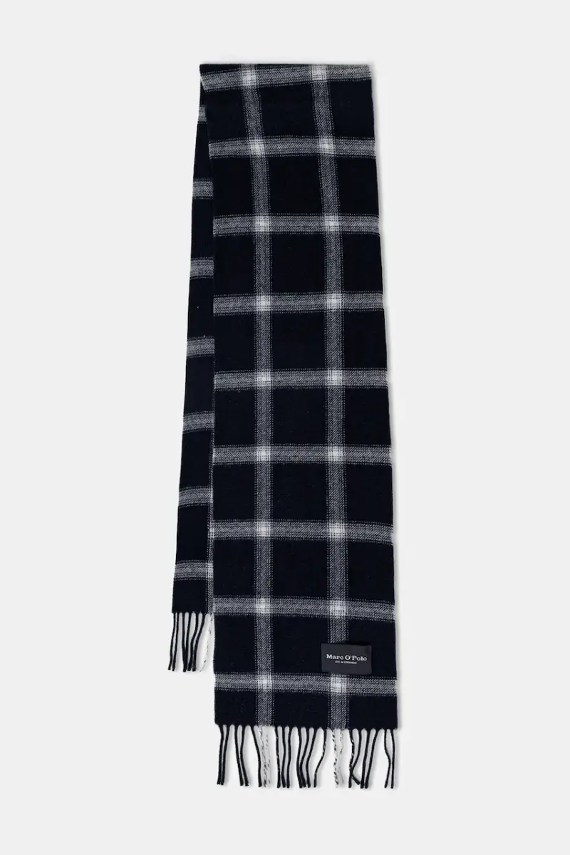 sciarpa in lana uomo colore blu navy 530805102036