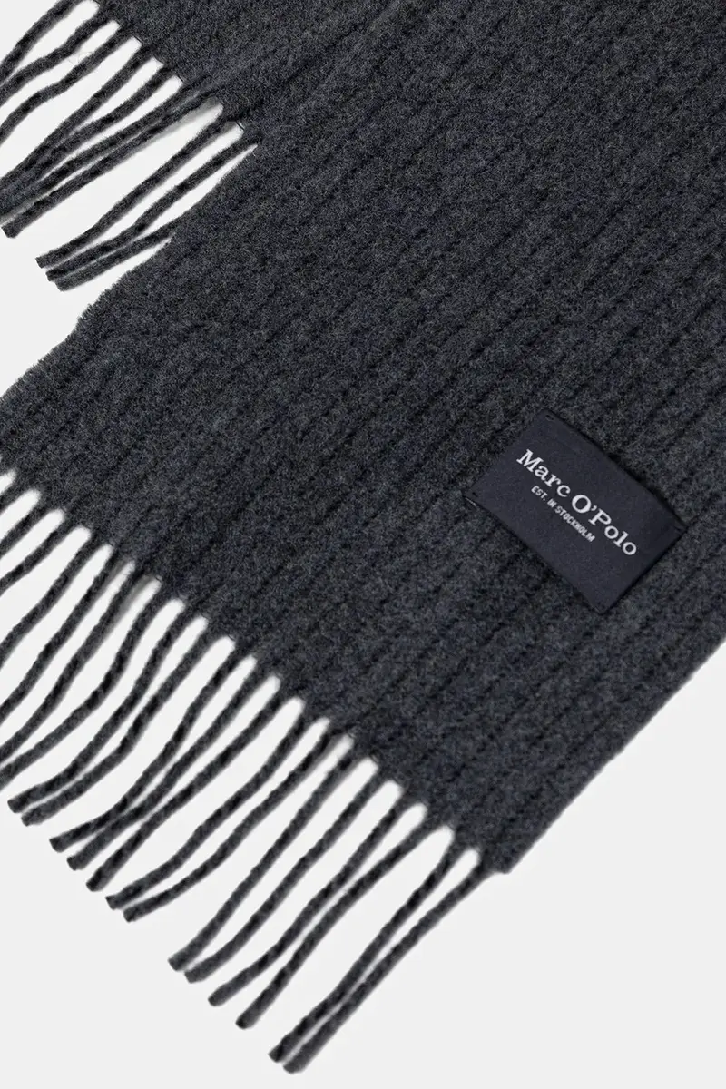 sciarpa in lana uomo colore grigio 530805102048 miniatura 3