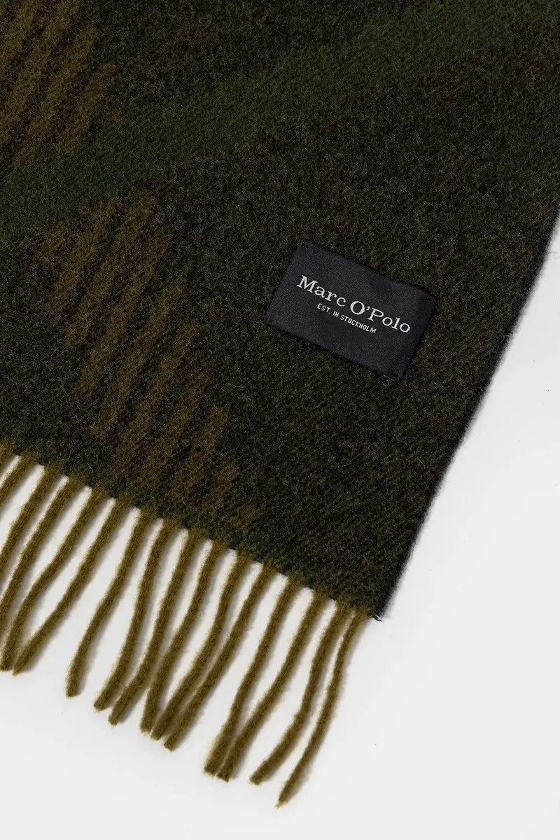 sciarpa in lana uomo colore verde 529805102008 miniatura 3