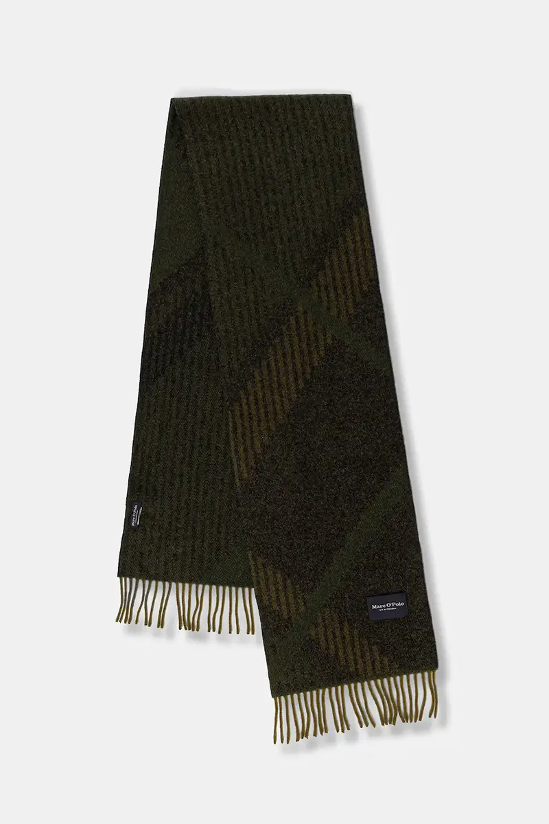 sciarpa in lana uomo colore verde 529805102008