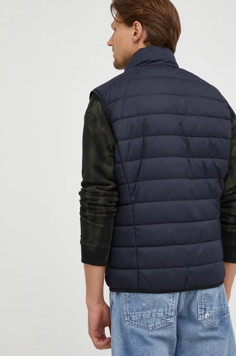 smanicato uomo Blu navy miniatura 3