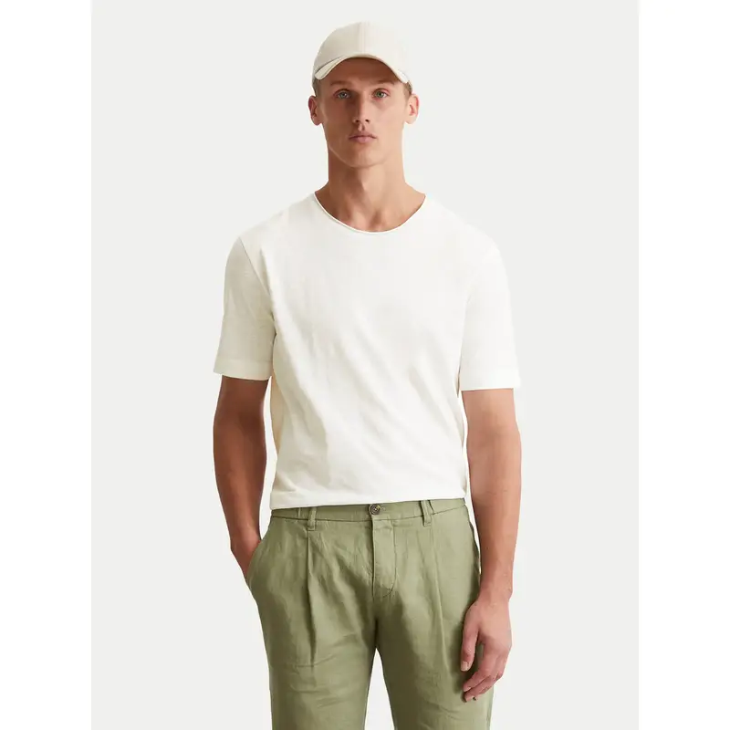 T-shirt 536 2176 51270 Écru Regular Fit Écru