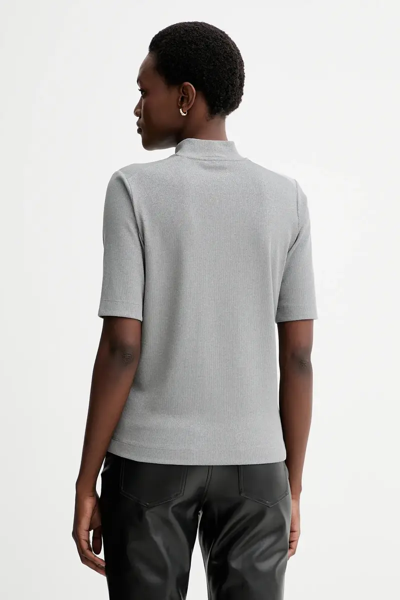 Marc O'Polo Polo Donna Grigio 3770560 miniatura 3