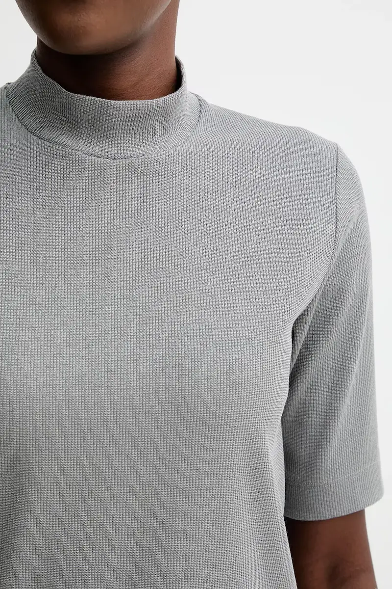 Marc O'Polo Polo Donna Grigio 3770560 miniatura 5