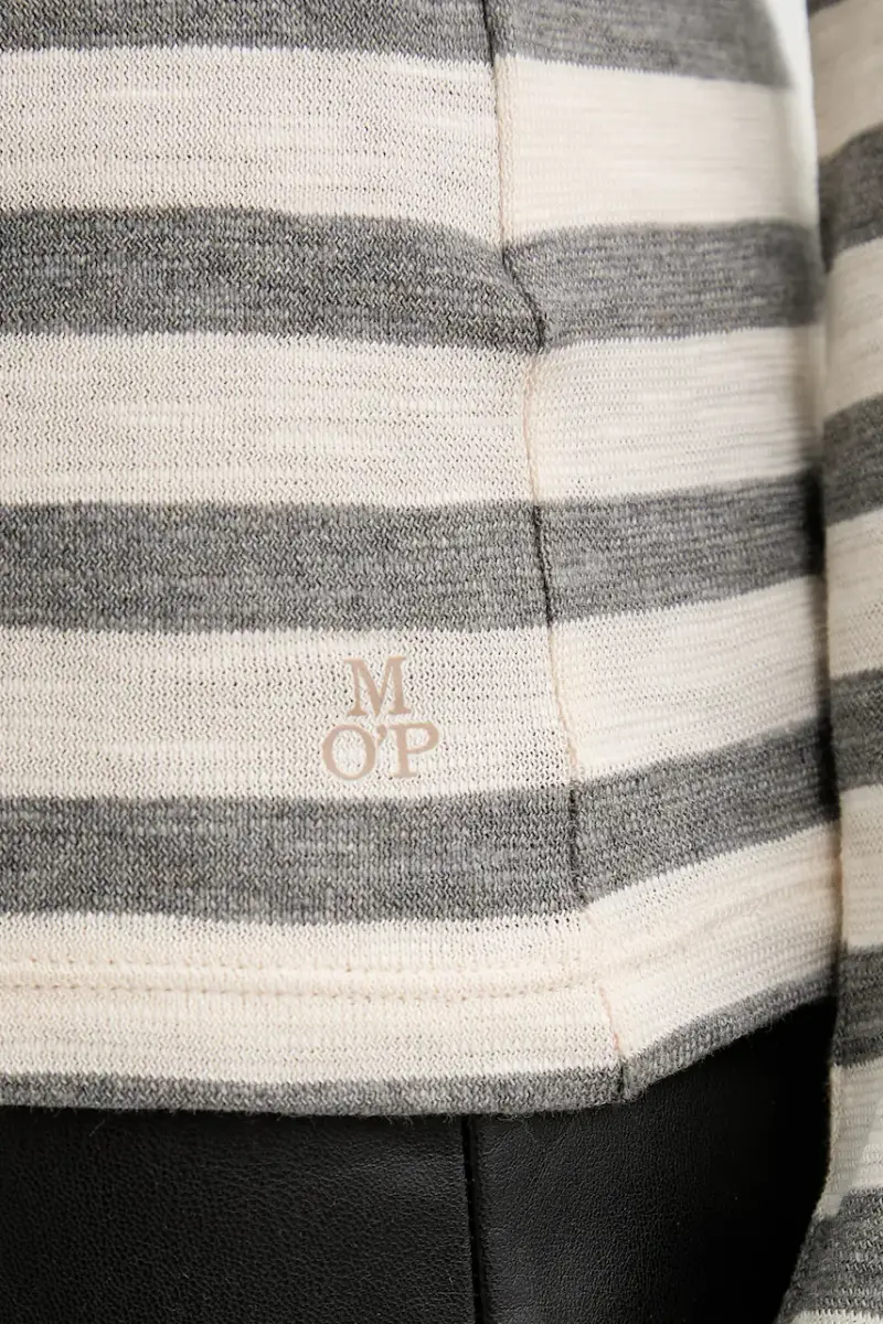 top a maniche lunghe in cotone colore beige 510219652597 miniatura 5