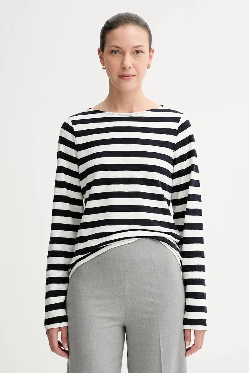 top a maniche lunghe in cotone colore bianco 508301452145