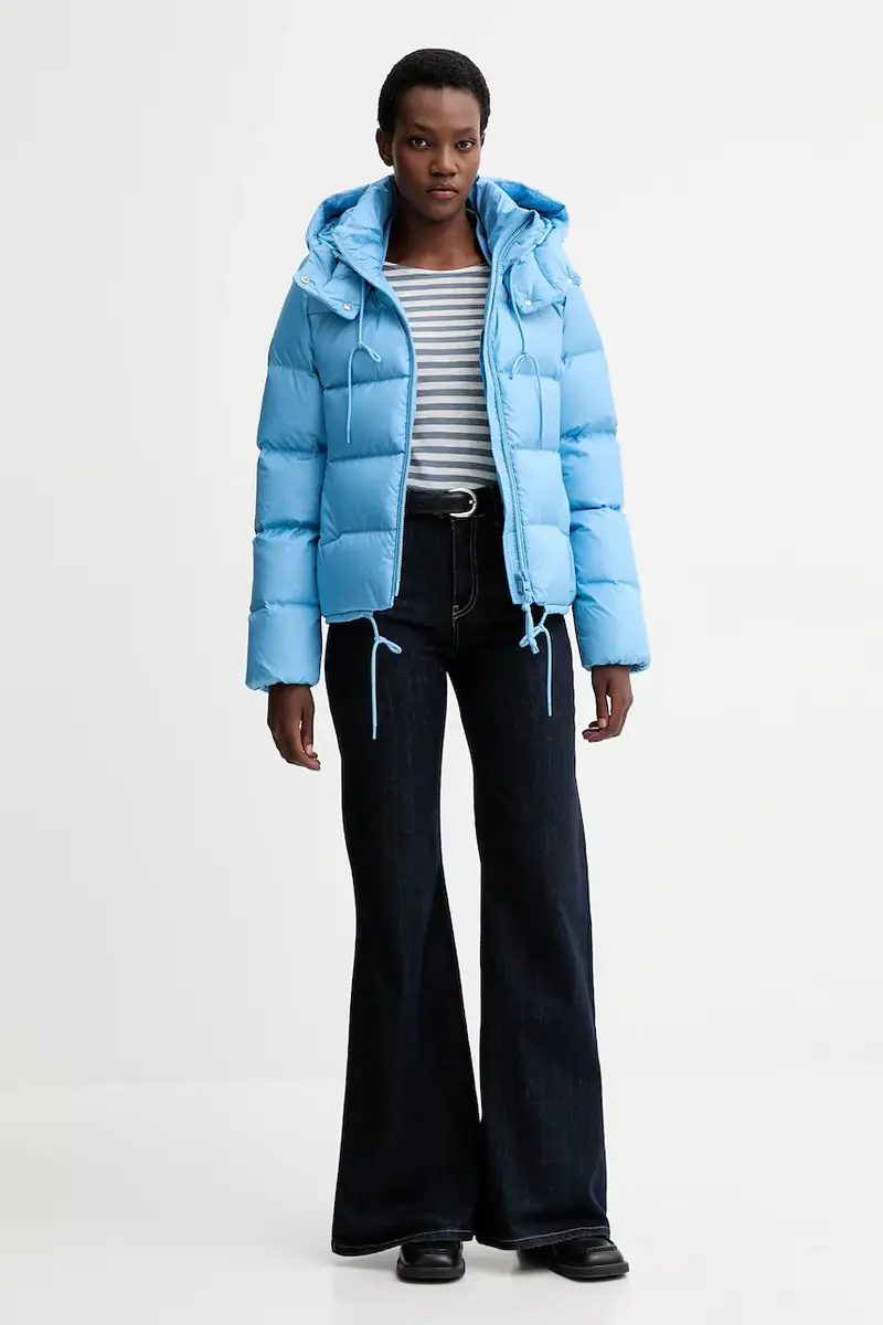 top a maniche lunghe in cotone colore blu M10219652597 miniatura 2