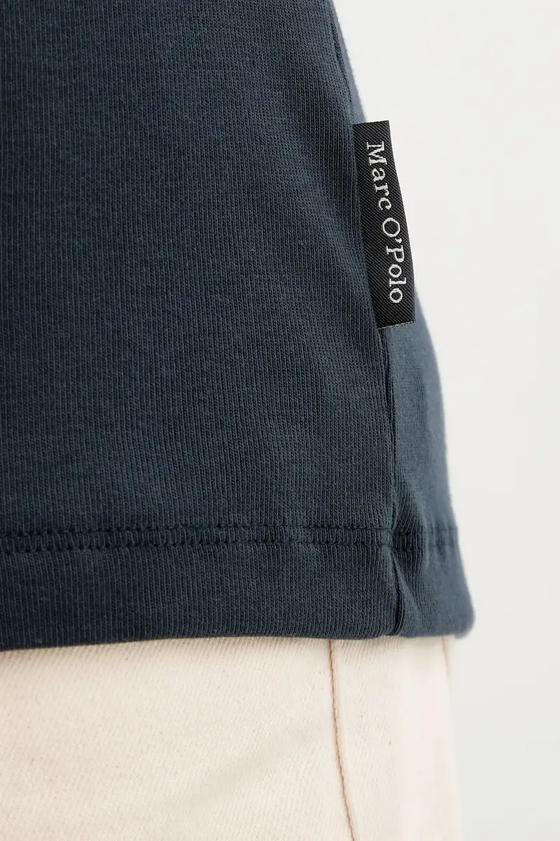 top a maniche lunghe in cotone colore blu navy 529220252100 miniatura 4