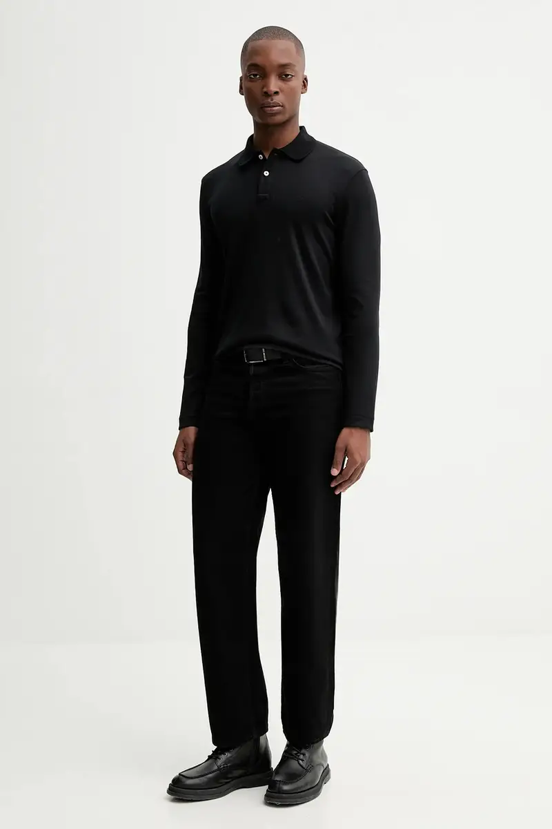 Marc O'Polo Polo Uomo Nero 3778229 miniatura 2