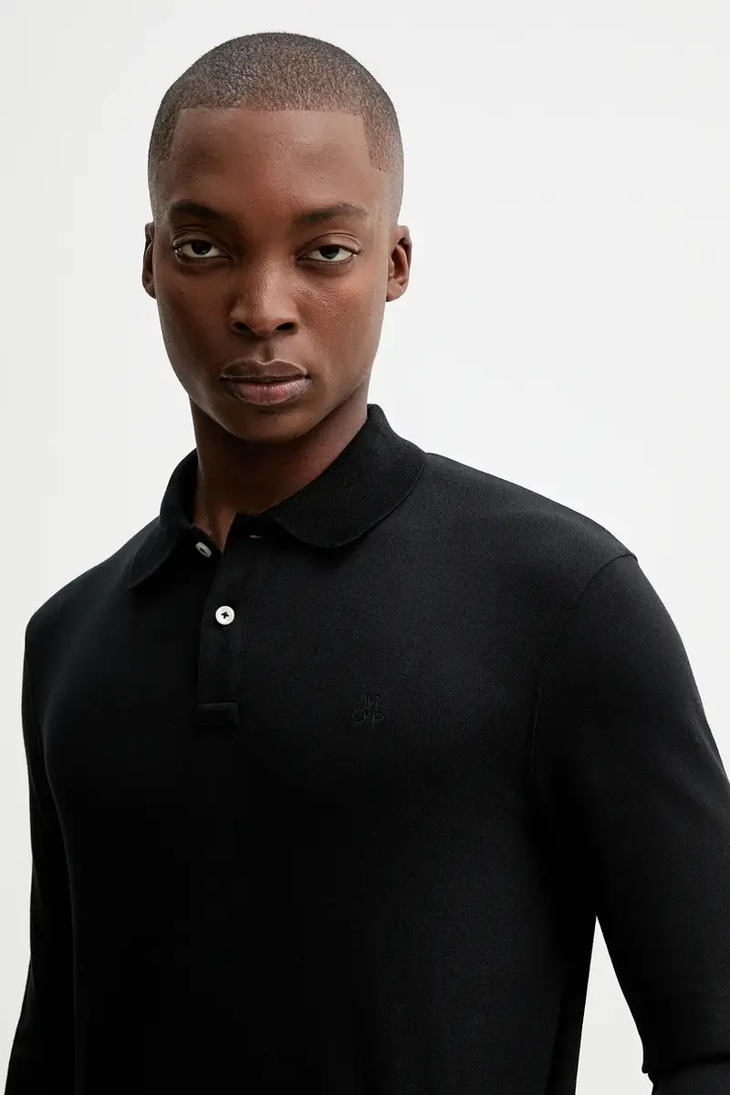 Marc O'Polo Polo Uomo Nero 3778229 miniatura 4