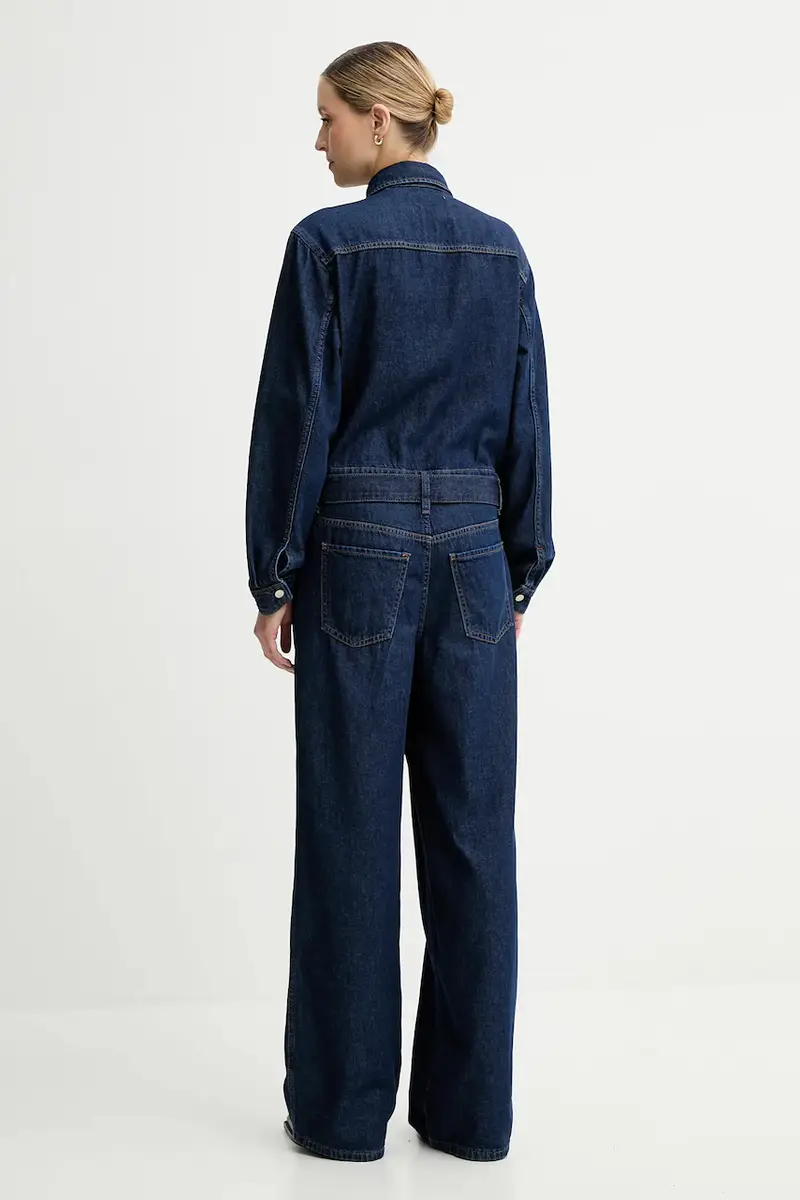 tuta in denim colore blu navy 5000006876 miniatura 3