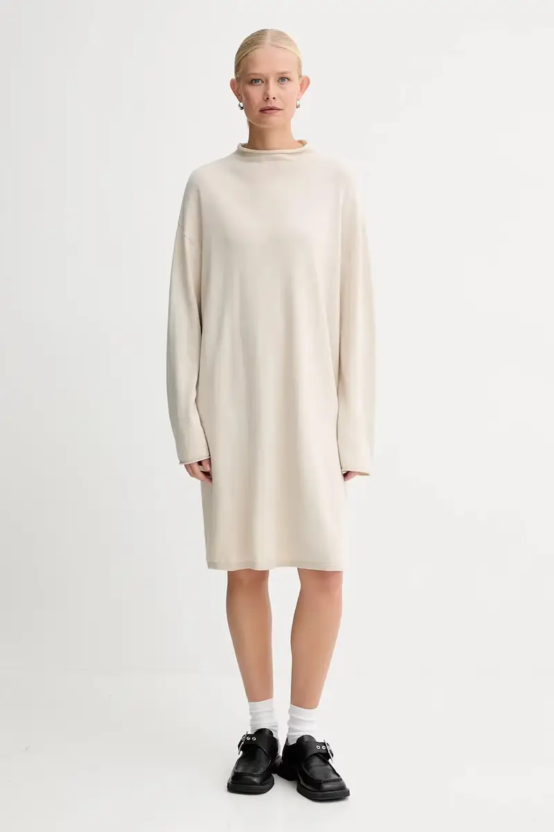 vestito con lana colore beige 509511867033 miniatura 2