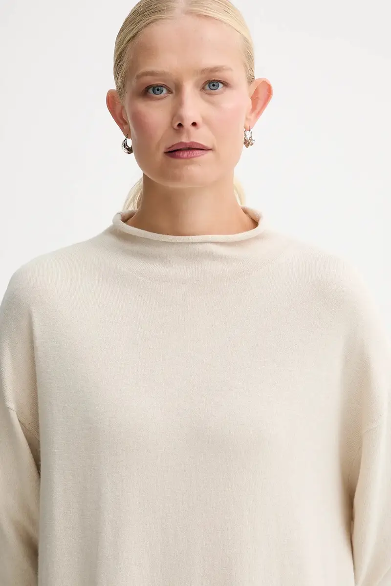 vestito con lana colore beige 509511867033 miniatura 4