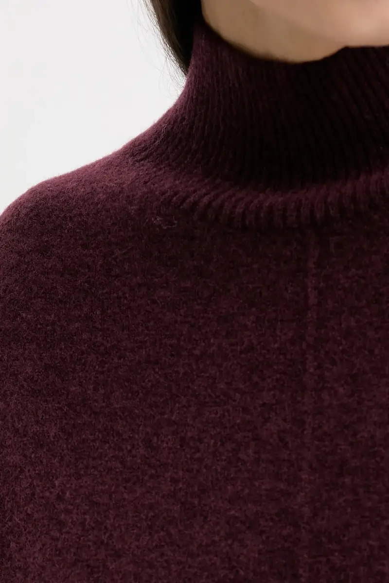 vestito con lana colore granata 5000007471 miniatura 5