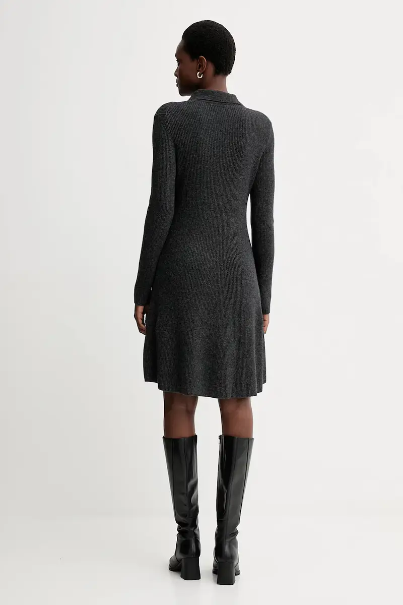 vestito con lana colore grigio 5000006940 miniatura 3