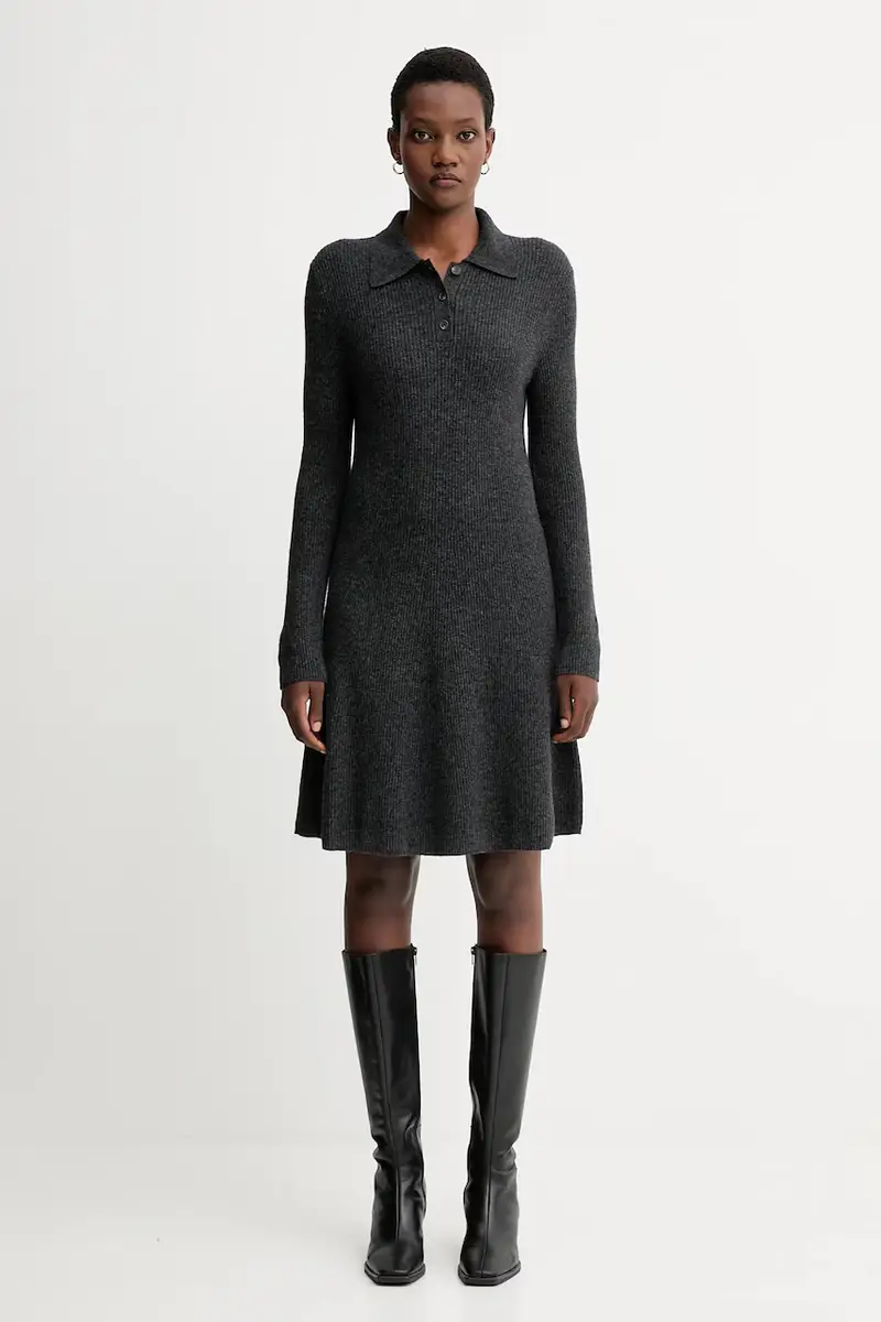 vestito con lana colore grigio 5000006940