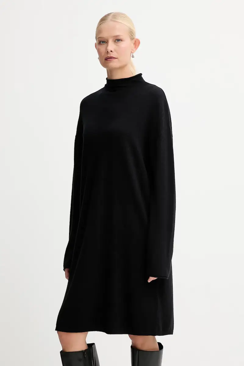 vestito con lana colore nero 509511867033 miniatura 2