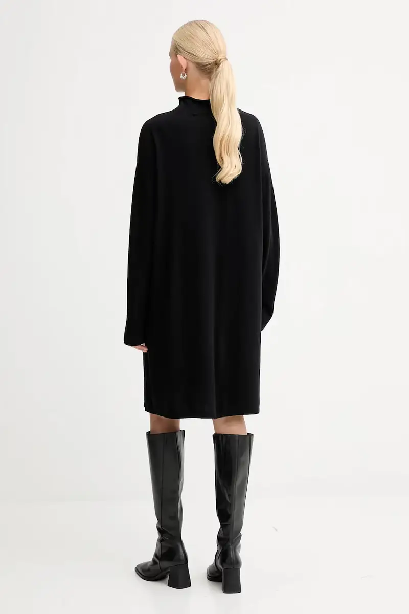 vestito con lana colore nero 509511867033 miniatura 3