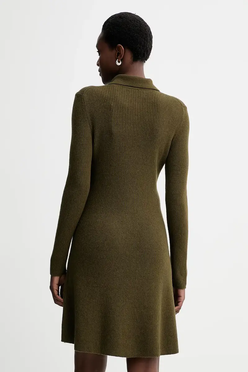 vestito con lana colore verde 5000006940 miniatura 3