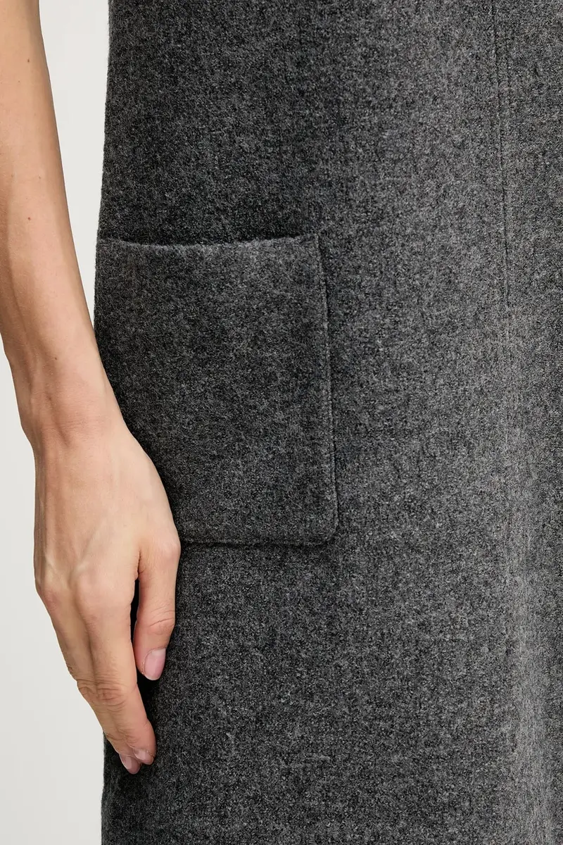 vestito con lana Grigio miniatura 5