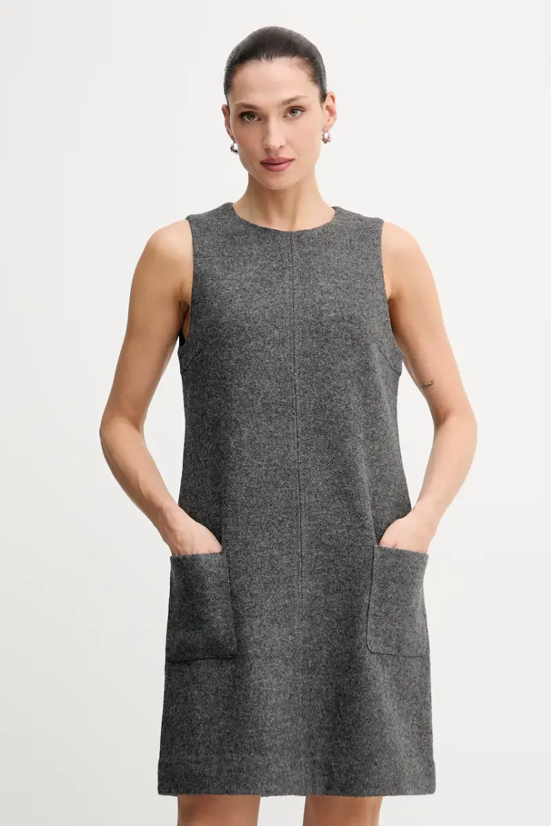 vestito con lana Grigio