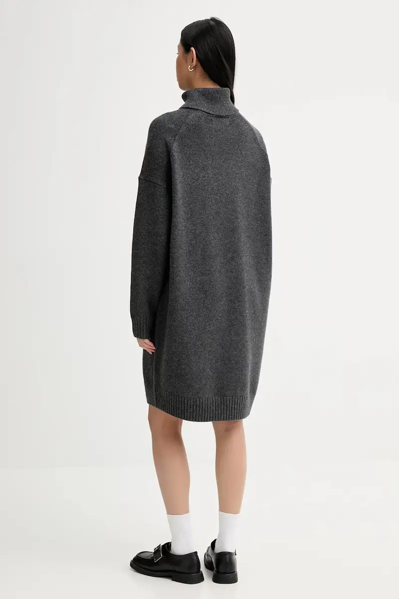 vestito con lana Grigio miniatura 3