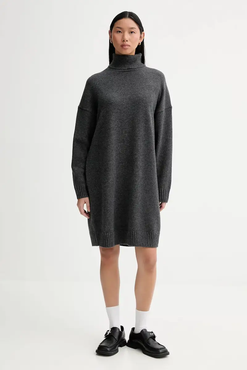 vestito con lana Grigio