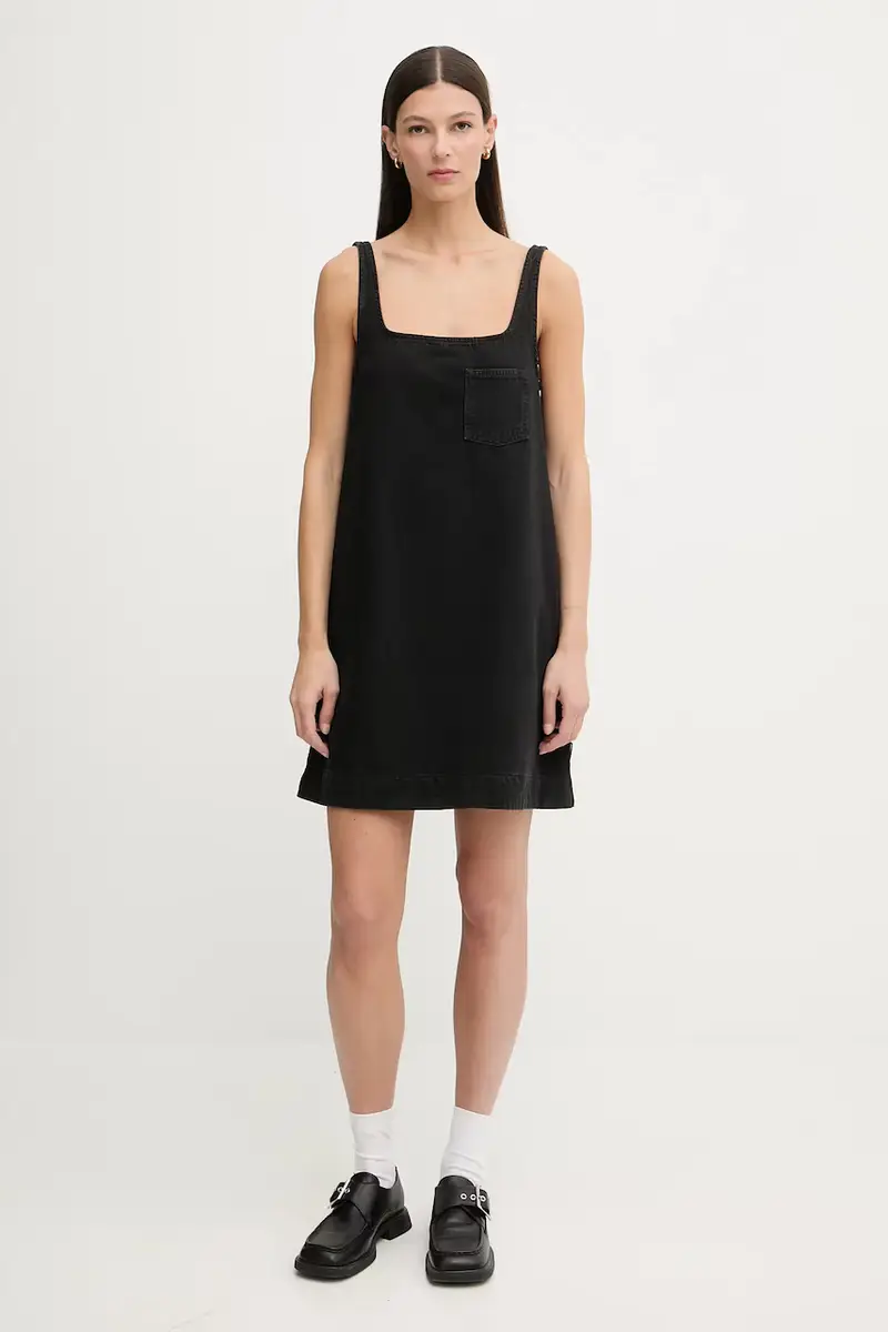 vestito di jeans colore nero 5000007885 miniatura 2