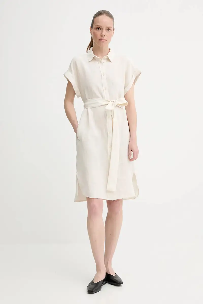 vestito di lino colore beige 504011221223